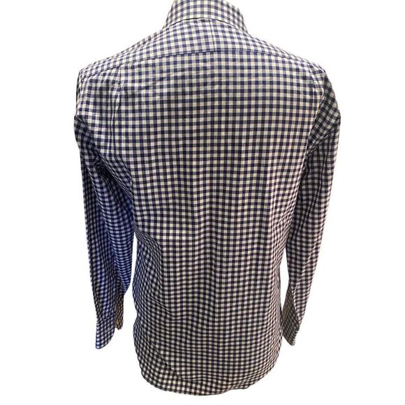 J. Crew Men’s Ludlow Blue & White Gingham Casual Button Front Shirt Size M - Picture 2 of 5